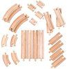 BIGJIGS Rail Dřevěné koleje set 24 dílů