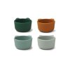 LIEWOOD Malene Silikonové misky 4 ks Green multi mix