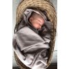 SAGA COPENHAGEN Hula Swaddle 100 x 100 cm Ice Blue