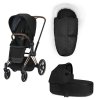 CYBEX Priam Kompletní set Rosegold/Deep Black + dárek Fusak All Black