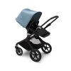 BUGABOO Fox2 Kompletní kočárek Black/Black/Vapor Blue + DÁRKY Donkey