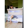 MOMI Postýlka Smart Bed 4v1 Světle šedá