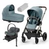 CYBEX Zvýhodněný set Gold Balios S Lux + Carry Cot S Sky Blue + Aton B2 i-Size + Deka Dove Grey