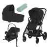 CYBEX Zvýhodněný set Gold Balios S Lux + Carry Cot S Moon Black + Aton B2 i-Size + Deka Sage Green