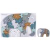 KINDSGUT Dřevěné puzzle s čísly Slon