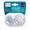 AVENT Šidítko Ultra air Neutral 6 - 18m dívka modrá 2 ks