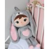METOO Panenka 50 cm Bunny Grey/Pink