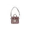WILDRIDE Taška mini přes rameno Bordeaux Stripe