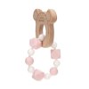 LÄSSIG Teether Bracelet Wood/Silicone Little Chums Mouse