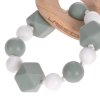 LÄSSIG Teether Bracelet Wood/Silicone Little Chums Cat