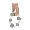 LÄSSIG Teether Bracelet Wood/Silicone Little Chums Cat
