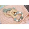LÄSSIG Teether Bracelet Wood/Silicone Little Chums Cat