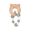 LÄSSIG Teether Bracelet Wood/Silicone Little Chums Cat