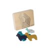 KINDSGUT Dřevěné puzzle lama