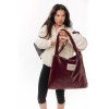 STUDIO NOOS Leather Mom Bag Burgundy