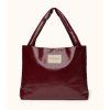 STUDIO NOOS Leather Mom Bag Burgundy
