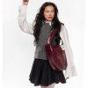 STUDIO NOOS Leather Cross Body Bag Burgundy