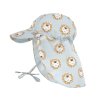 LÄSSIG Sun Protection Flap Hat Lion Powder Blue