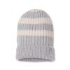 LODGER Čepice Stripe Merino Storm