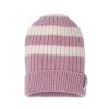 LODGER Čepice Stripe Merino Mauve