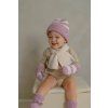LODGER Čepice Stripe Merino Mauve