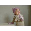 LODGER Čepice Stripe Merino Mauve