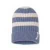 LODGER Čepice Stripe Merino Stone