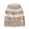 LODGER Čepice Stripe Merino Beige