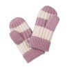 LODGER Rukavice Stripe Merino Mauve