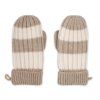 LODGER Rukavice Stripe Merino Beige