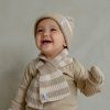 LODGER Šála Stripe Merino Beige