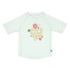 LÄSSIG Short Sleeve Rashguard Flowers Sea Foam