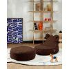 WIGIWAMA Teddy Beanbag Sedací vak Bear Warm Hazel