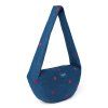 STUDIO NOOS Denim Mini Cross Body Bag Dark Blue Red Hearts