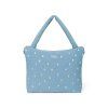 STUDIO NOOS Denim Přebalovací taška Diaper Bag Light Blue Hearts