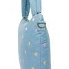STUDIO NOOS Denim Přebalovací taška Diaper Bag Light Blue Hearts