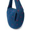 STUDIO NOOS Denim Cross Body bag Dark Blue Red Hearts