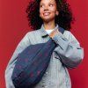 STUDIO NOOS Denim Cross Body bag Dark Blue Red Hearts