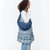 STUDIO NOOS Denim Mini Cross Body Bag Dark Blue