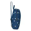 STUDIO NOOS Dětský batůžek Denim Mini Dark Blue White Hearts