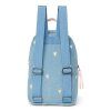 STUDIO NOOS Dětský batůžek Denim Mini Light Blue Hearts