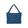 STUDIO NOOS Denim Přebalovací taška Diaper Bag Dark Blue White Hearts