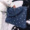 STUDIO NOOS Denim Přebalovací taška Diaper Bag Dark Blue White Hearts