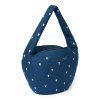 STUDIO NOOS Denim Cross Body bag Dark Blue White Hearts