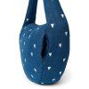 STUDIO NOOS Denim Cross Body bag Dark Blue White Hearts