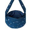 STUDIO NOOS Denim Cross Body bag Dark Blue White Hearts
