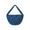 STUDIO NOOS Denim Cross Body bag Dark Blue White Hearts