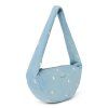 STUDIO NOOS Denim Mini Cross Body Bag Light Blue Hearts