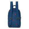 STUDIO NOOS Dětský batůžek Denim Mini Dark Blue Red Hearts
