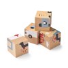 LIEWOOD Aage Dřevěné puzzle kostky Vehicle/Nature